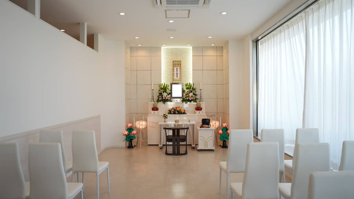 家族葬の理想空間、見学は随時受付イメージ